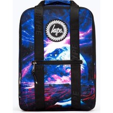 Hype Blue & Purple Galaxy Space Boxy Backpack (TWLG-828_1SZ)