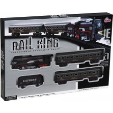 Vardem Rail King Pilli Klasik Tren Seti 19 Parça Pilli Raylı Tren