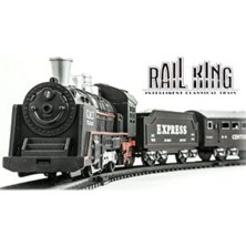 Vardem Rail King Pilli Klasik Tren Seti 19 Parça Pilli Raylı Tren