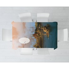 Alban Home Istanbul Temalı Dijital Baskı Masa Örtüsü Alho_tblc-9 (140X180)