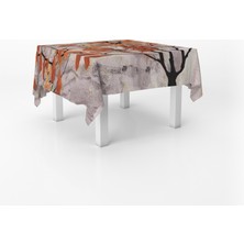 Alban Home Modern Temalı Dijital Baskı Masa Örtüsü Alho_tblc-8 (140X260)