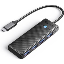 Orico 4 Portlu Type-C To USB 3.0 Yüksek Hızlı 5gbps Hub Çoklayıcı Siyah