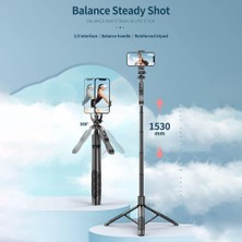 Torima L16 Çok Amaçlı Tripod Selfie Kumandalı 153 cm Anroid Ios Go Pro Uyumlu