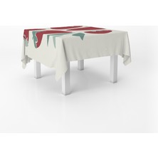 Alban Home Çilek Temalı Dijital Baskı Masa Örtüsü Alho_tblc-37 (140X260)