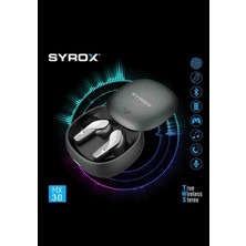 Syrox MX30 Dokunmatik Bluetooth Kulaklık Tws+ Hifi Sound