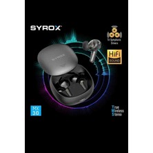 Syrox MX30 Dokunmatik Bluetooth Kulaklık Tws+ Hifi Sound