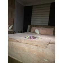 Tly Home Textiles Çift Kişilik Welsoft Peluş Nevresim Takımı Pudra
