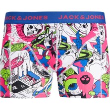Jack & Jones Jacspace Skull Trunk Sn Erkek Mavi Boxer 12240247-Blue