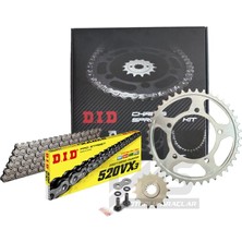 DID DID-Sunstar 2021-2023 Honda Nc 750 x Dct Uyumlu Zincir Dişli Set Çelik Renk