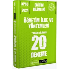 Pegem Akademi Yayıncılık 2024 KPSS Eğitim Bilimleri Öğretim İlke ve Yöntemleri 20 Deneme