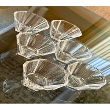 Paşabahçe 6'lı Nude Reflection Serisi Kristal Cam Kase, Sunumluk, Çerezlik, Sunum Kasesi, Servis Kasesi