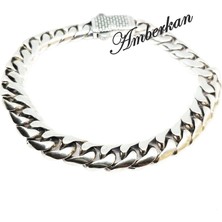 Amberkan Gümüş Sade Gurmet Bileklik