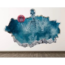 Kt Grup Basketbol Temalı Full Hd Baskı 3D Modern Duvar Sticker