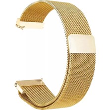 Cover Center  Huawei Watch Gt2 42MM /gt3 42MM Uyumlu 20MM Mıknatıslı Metal Hasır Kordon Manyetik Metal Hasır Örgü