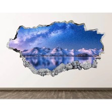 Kt Grup Norveç Muhteşem Dağ Manzarası Full Hd Baskı 3D Modern Duvar Sticker