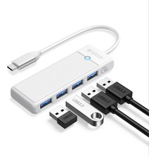 Orico 4 Portlu Type-C To USB 3.0 Yüksek Hızlı 5gbps Hub Çoklayıcı Beyaz