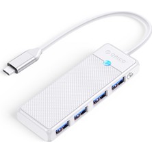 Orico 4 Portlu Type-C To USB 3.0 Yüksek Hızlı 5gbps Hub Çoklayıcı Beyaz