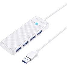 Orico 4 Portlu USB 3.0 Yüksek Hızlı 5gbps Hub Çoklayıcı Beyaz