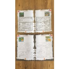 Eğlenerek Boyuyorum Eğitici Etkinlikli Boyama Kitapları 10 Kitap Yeşil Set