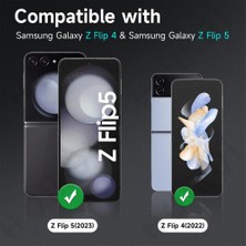 Fogy Samsung Galaxy Z Flip 5 Uyumlu Metal Temperli Cam Lens Koruyucu