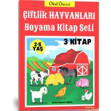 Çiftlik Hayvanları Boyama Kitap Seti (2-5 Yaş)