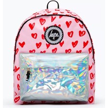 Hype Pink & Red Hearts Backpack (TWLG-751_1SZ)