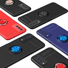 ZORE Vivo Y20 Uyumlu Manyetik Yüzüklü Standlı Koruyucu Shockproof Yumuşak Silikon