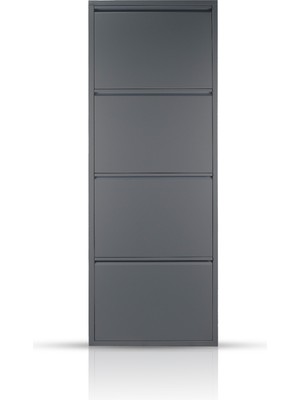 Ata Group 4'lü Antrasit Metal Ayakkabılık