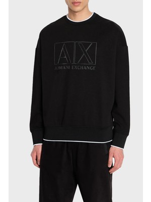 Armani Exchange Pamuklu Regular Fit Logo Baskılı Sweat Erkek Sweat 6rzmhj Zjdjz 1200