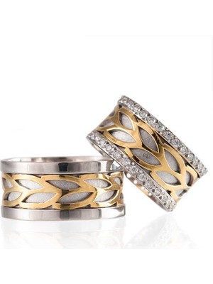 Gümüşcüm Su Damlası Modeli Bayan Gümüş Alyans