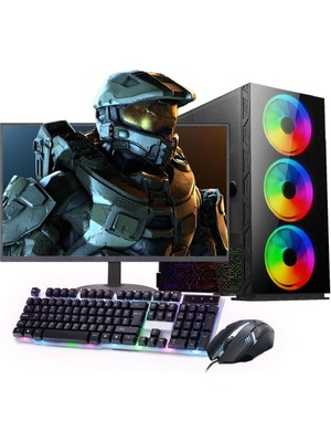 Rogame Intel I5 13400F 16GB 240SSD 1tb HDD 4gb GTX1650 24" Mon. (Gaming Set)