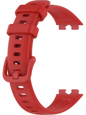 Gpack Huawei Band 8 Kordon Mat Klasik Silikon Ayarlanabilir Krd 11 Kırmızı