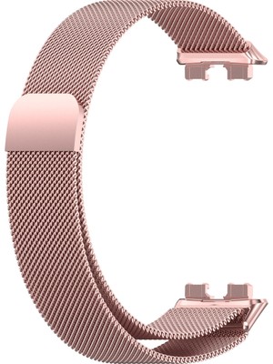 Smcase Huawei Band 8 Kordon Hasır Metal Örgülü Ayarlanabilir Bronz
