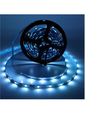 Nuancheng LED Şerit Işık 12V2835RGB5050 Yedi Renkli LED Şerit Işık Renk Değiştiren Yumuşak Şerit Işık Su Geçirmez Set (Yurt Dışından)