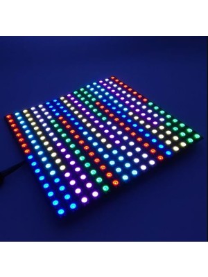 Dora Led WS2812B Matrix Dijital Esnek Ekran 16X16 Rgb LED Ayrı Ayrı Adresli Matrix Ekran 5V