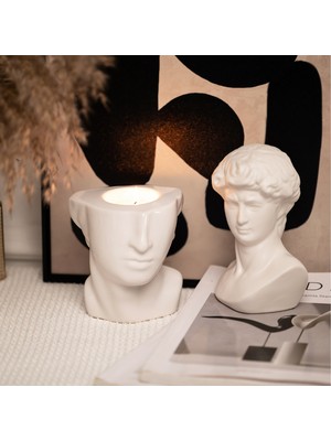 Karaca Home Daring Dekoratif Mumluk Beyaz