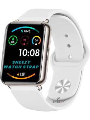 Sneezy Huawei Watch Fit 2 Uyumlu Purelux Soft Silikon Kordon