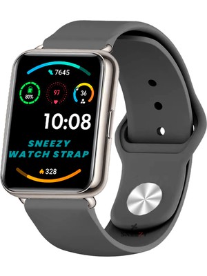 Sneezy Huawei Watch Fit 2 Uyumlu Purelux Soft Silikon Kordon