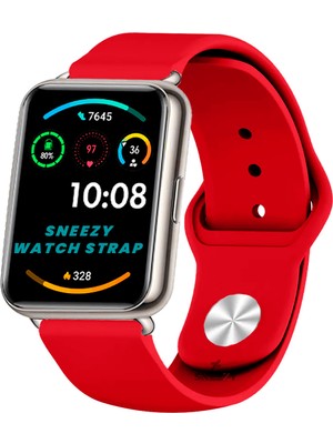 Sneezy Huawei Watch Fit 2 Uyumlu Purelux Soft Silikon Kordon