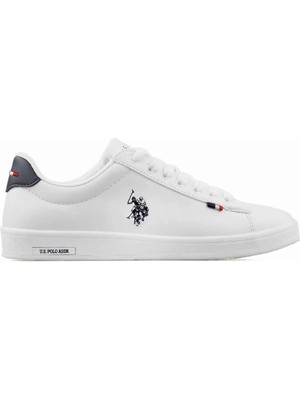U.S. Polo Assn. Franco Erkek Spor Ayakkabı Düz Tabanlı Günlük Kullanım İçin Beyaz