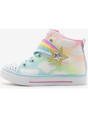 Skechers Twinkle Sparks - Shooting Sta Küçük Kız Çocuk Çok Renkli Işıklı Spor Ayakkabı 314775N Mlt