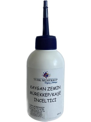Turk Mürekkep Kaygan Zemin Kaşe Mürekkebi Çözücü Sıvı 100 Ml.