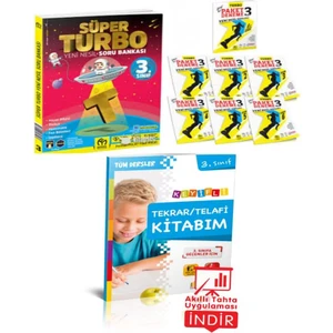 Model Eğitim Yayıncılık - 3. Sınıf Süper Turbo Soru Bankası-3. Sınıfiçi Turbo Paket Deneme- 3. Sınıf Keyifli Tekrar / Telafi Kitabım