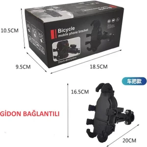 Gidon Bağlantılı Motosiklet Telefon Tutucu Profesyonel Titreşim Engelleyici