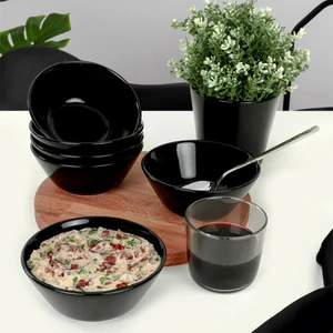 Siyah Hitit Çorba Kasesi 14 cm 6 Adet