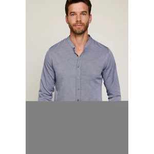 Slim Fit Hakim Yaka Düz Erkek Gömlek