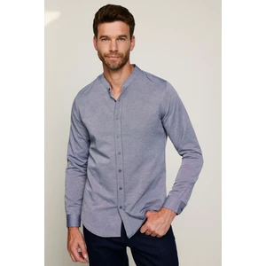 Slim Fit Hakim Yaka Düz Erkek Gömlek