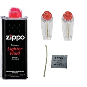 İndirim Center Zippo Benzin 125 ml Zippo Fitil ve 2 Adet Zippo Taşı Süper Set