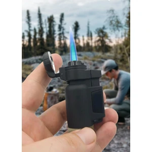 İndirim Center Turbo Tek Pürmüz Alev Profesyonel Gazlı Doldurulabilir Torch Çakmak