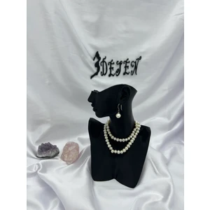 Siyah Dekoratif takı Mankeni 20 cm